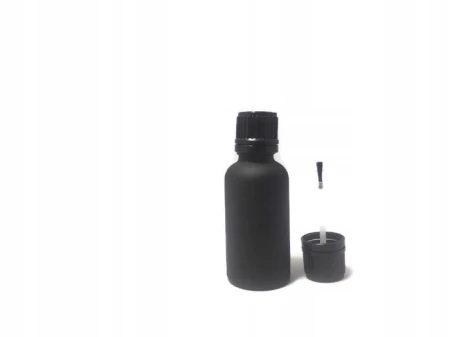 butelka czarna 30ml z pędzelkiem czarnym