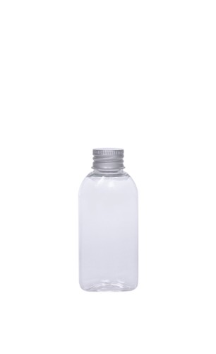Przejdź do produktu Butelka PET płaska 50ml z nakrętką aluminiową