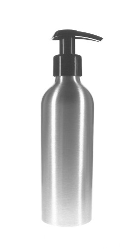 Przejdź do produktu Butelka aluminiowa 200ml z pompką dozownikiem czarnym 