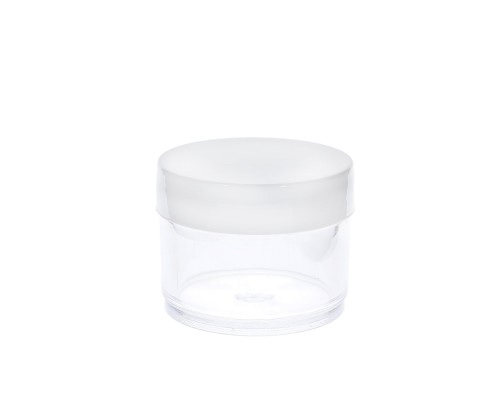 Przejdź do produktu Słoiczek na kosmetyki 30ml żel brokat biały słoik