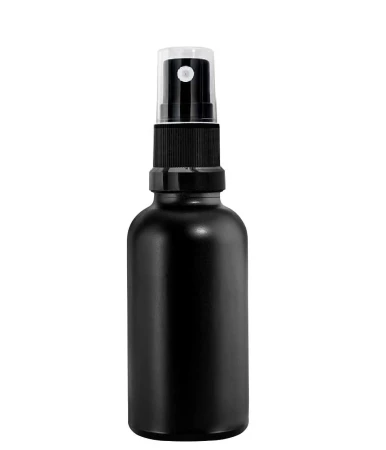 50ml czarna z atomizerem czarnym