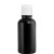butelka czarna 50ml z nakrętką flip top białą
