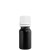 butelka czarna 10ml z kroplomierzem białym