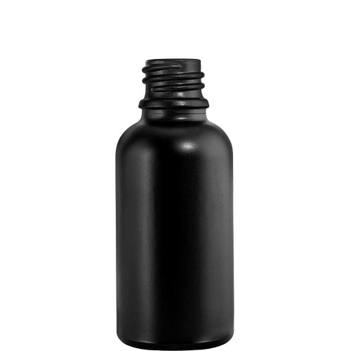 Przejdź do produktu Butelka szklana 100ml czarna matowa