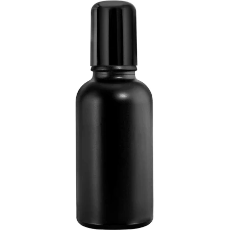 Butelka szklana 100ml czarna z nakrętką roll-on