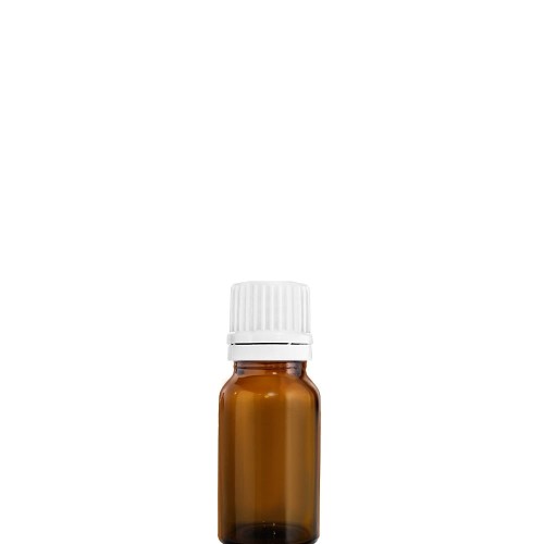 Przejdź do produktu Butelka szklana 10ml brązowa z nakrętką plastikową białą