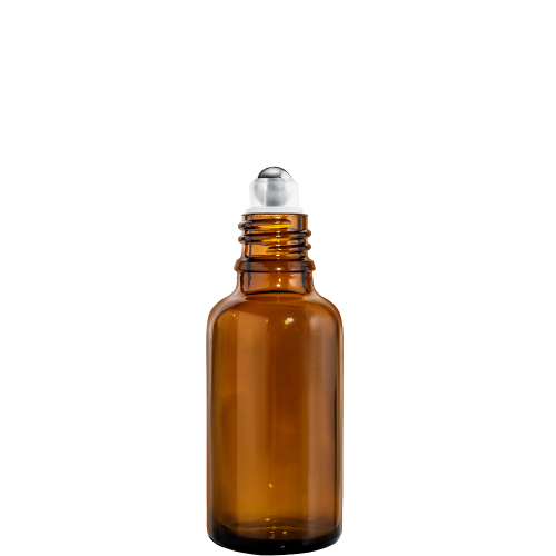 Przejdź do produktu Butelka szklana 30ml brązowa z roll on i nakrętką