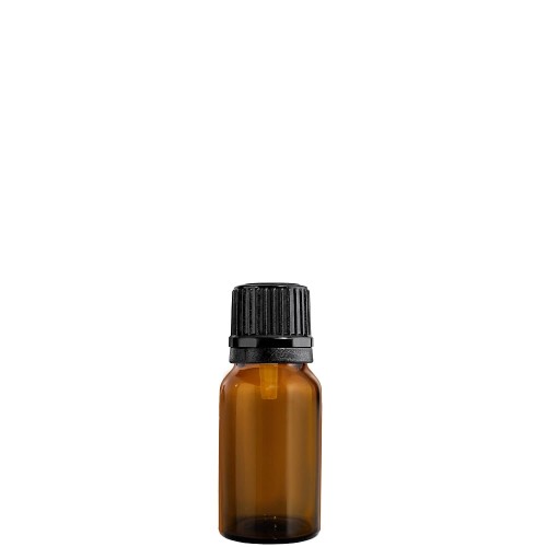 Przejdź do produktu Butelka szklana 10ml brązowa z nakrętką czarną
