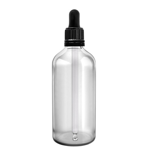 Przejdź do produktu Butelka szklana 100ml bezbarwna z pipetą gwarancyjną