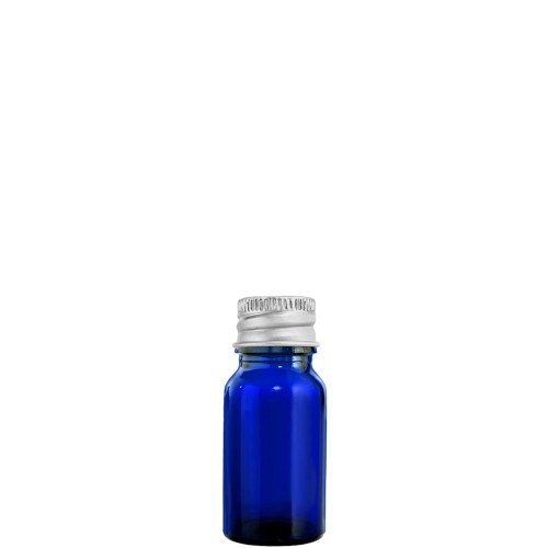 Przejdź do produktu Butelka szklana 10ml niebieska z nakrętką aluminiową