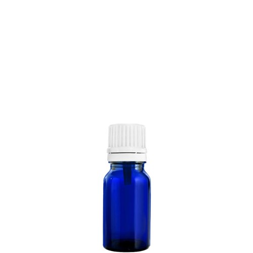 Przejdź do produktu Butelka szklana 10ml niebieska z nakrętka plastikową