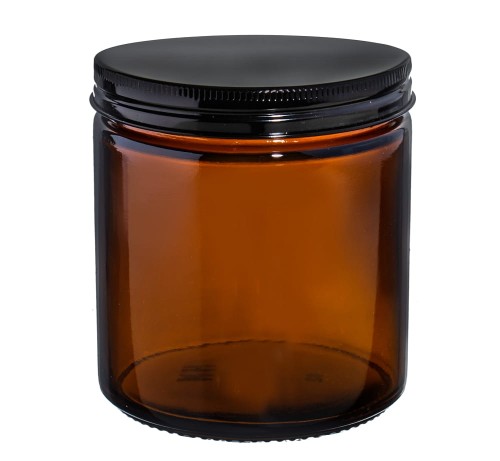 Przejdź do produktu Słoik szklany brązowy 250ml z nakrętką aluminiową