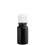 butelka czarna 10ml z nakrętką flip top biała