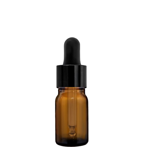 Przejdź do produktu Butelka 5ml brązowa z pipetą czarną