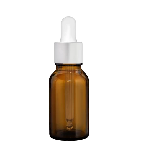 Buteleczka 15ml z pipetą srebrną