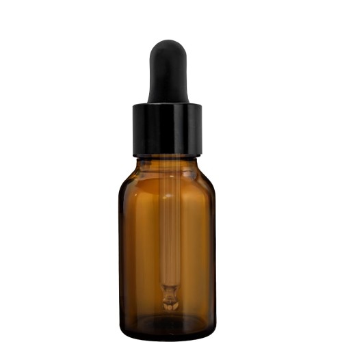 Przejdź do produktu Butelka 15ml brązowa z pipetą czarną