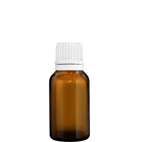 Przejdź do produktu Butelka 15ml brązowa z nakrętką białą