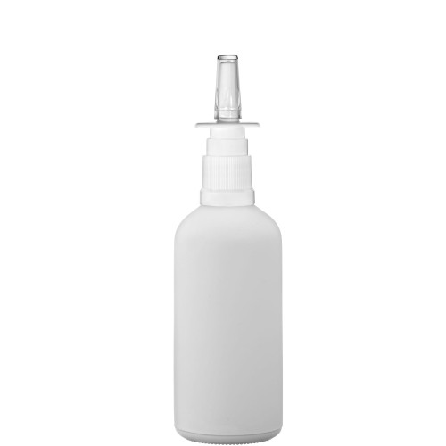 Przejdź do produktu Butelka szklana 100ml biała z atomizerem do nosa