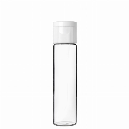 Przejdź do produktu Butelka plastikowa PET 20ml z nakrętką flip top białą