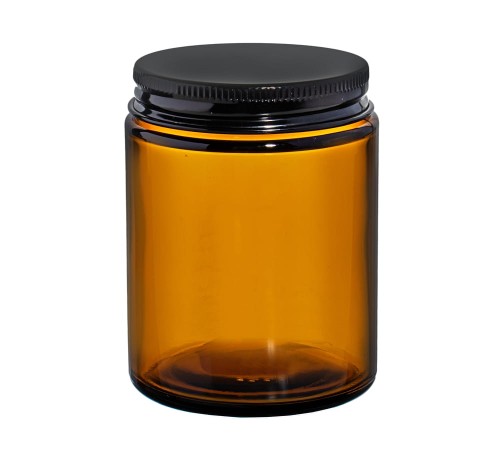 Przejdź do produktu Słoik szklany brązowy 150ml z nakrętką aluminiową