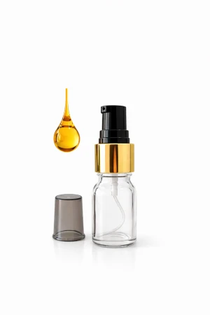 10ml bezbarwna z pompką złoto czarną.png