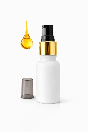 50ml biała matowa z pompką złoto czarną.png