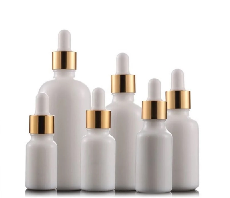 Butelki szklane białe 